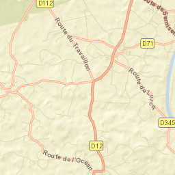 Saubrigues Street Map