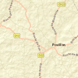 Pouillon Street Map