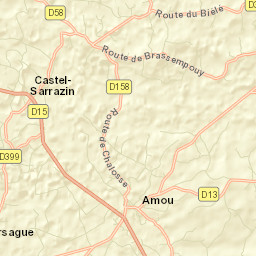 Amou Street Map