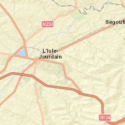 L’Isle-Jourdain Street Map
