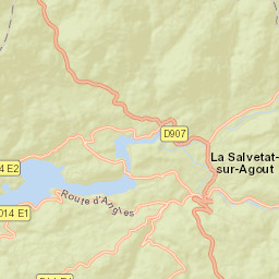 La Salvetat-sur-Agout Street Map