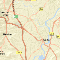 Nébian Street Map