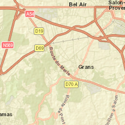 Grans Street Map
