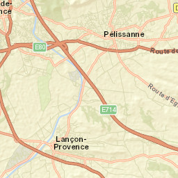 Pélissanne Street Map