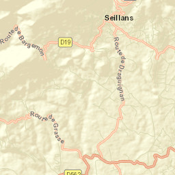 Seillans Street Map