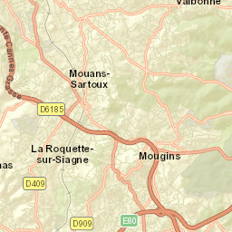 La Roquette-sur-Siagne Street Map