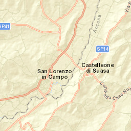 Castelleone di Suasa Street Map