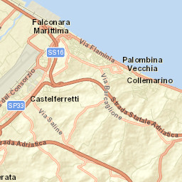 Falconara Marittima Street Map