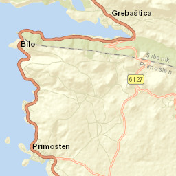 Primošten Street Map