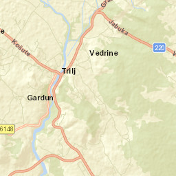 Trilj Street Map