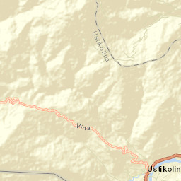 Ustikolina Street Map
