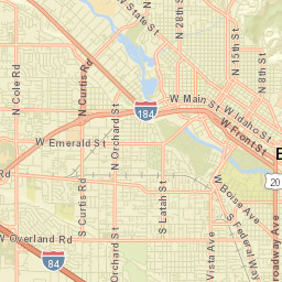 Boise Street Map