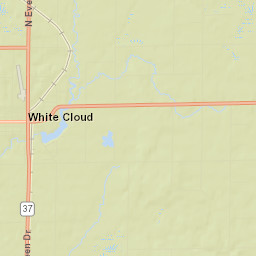 White Cloud Street Map