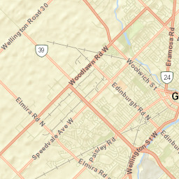 Guelph Street Map