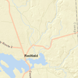 Redfield New York Street Map