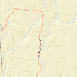 North Osceola New York Street Map