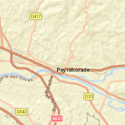 Peyrehorade Street Map