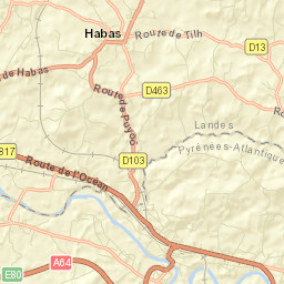 Habas Street Map