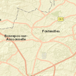 Fonsorbes Street Map