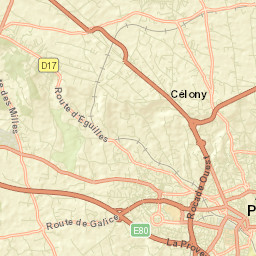 Département des Bouches-du-Rhône Street Map