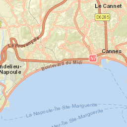 Cannes Street Map