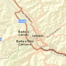 Certaldo Street Map