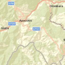 Apecchio Street Map