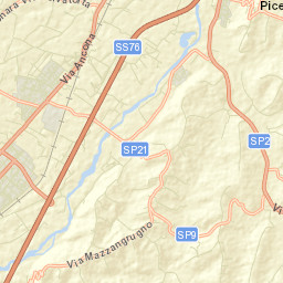 Camerata Picena Street Map