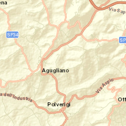 Agugliano Street Map