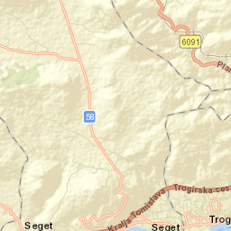 Grad Trogir Street Map