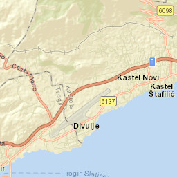 Kaštel Štafilić Street Map