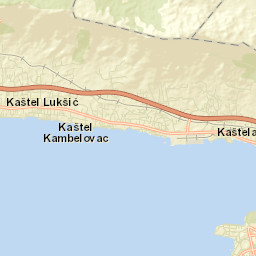 Kaštel Gomilica Street Map
