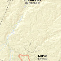 Kentau Street Map
