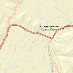 Razdol’noye Street Map