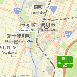 Takikawa Street Map