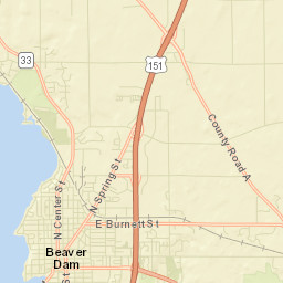 Beaver Dam Street Map