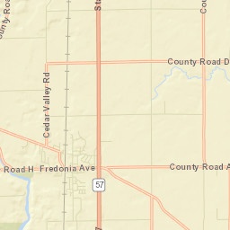 Fredonia Street Map