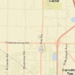 Saginaw Township North Street Map