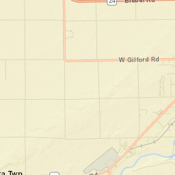 Tuscola County Street Map