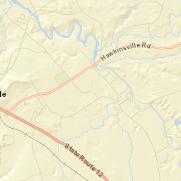 Hawkinsville New York Street Map