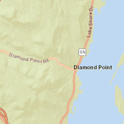 Diamond Point New York Street Map