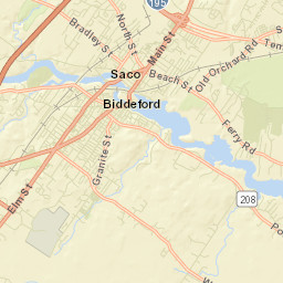 Saco Street Map
