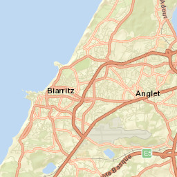 Anglet Street Map