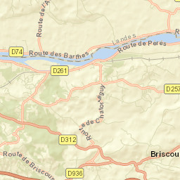 Briscous Street Map
