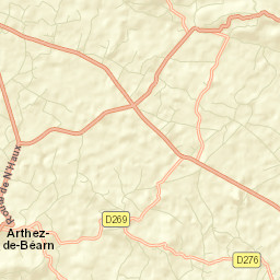 Arthez-de-Béarn Street Map