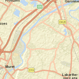 Saubens Street Map