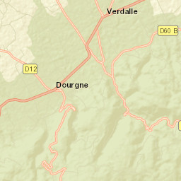 Dourgne Street Map