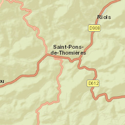 Saint-Pons-de-Thomières Street Map