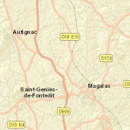 Puissalicon Street Map