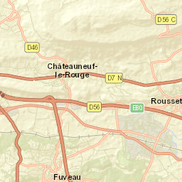 Châteauneuf-le-Rouge Street Map